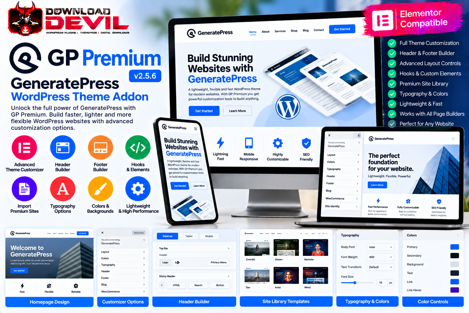 GP Premium v2.5.6 GeneratePress WordPress Theme Addon