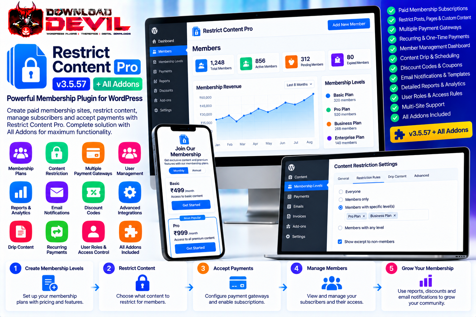 Restrict Content Pro v3.5.57
