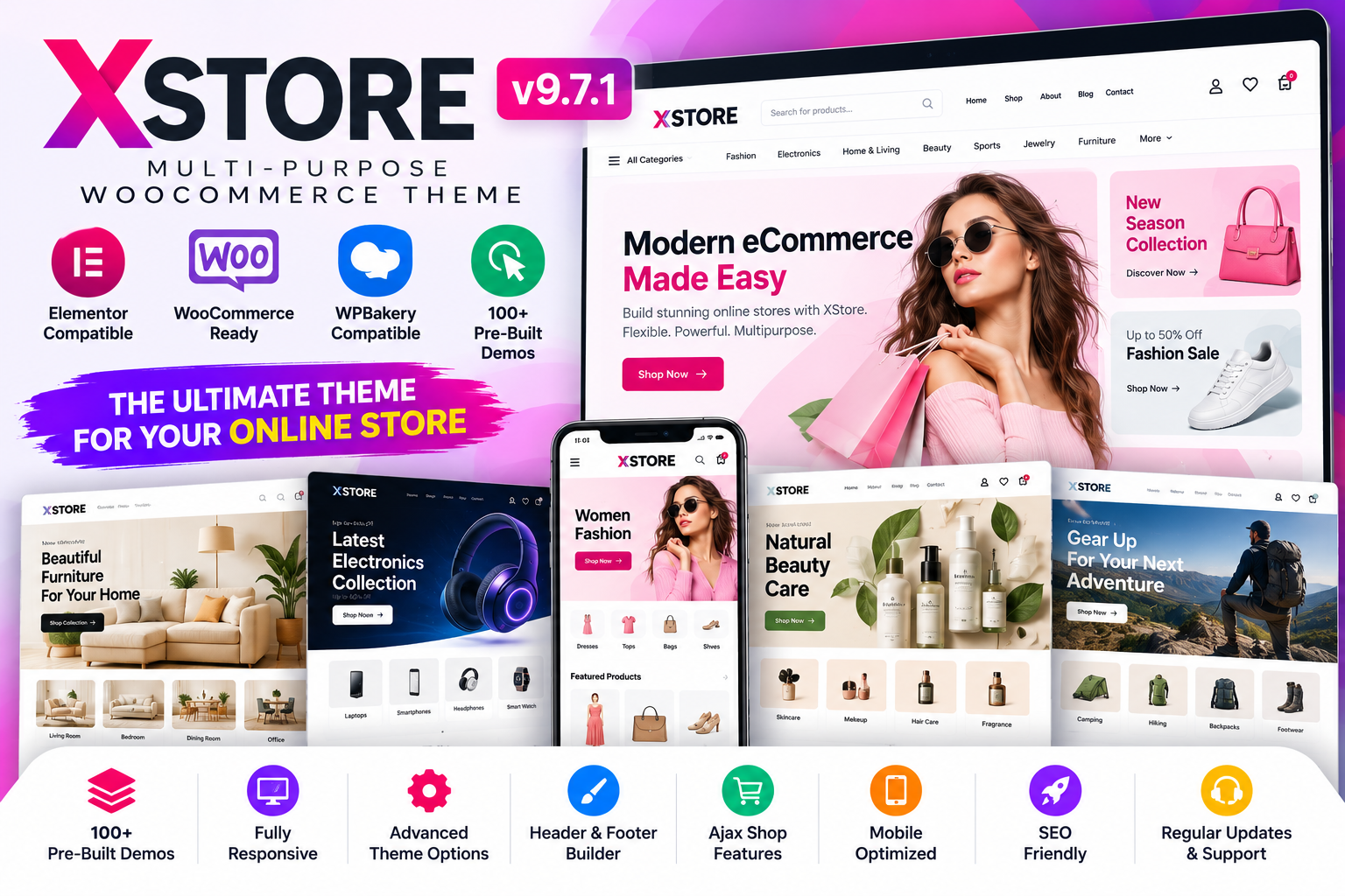 XStore v9.7.1 – Responsive Multi-Purpose WooCommerce Theme