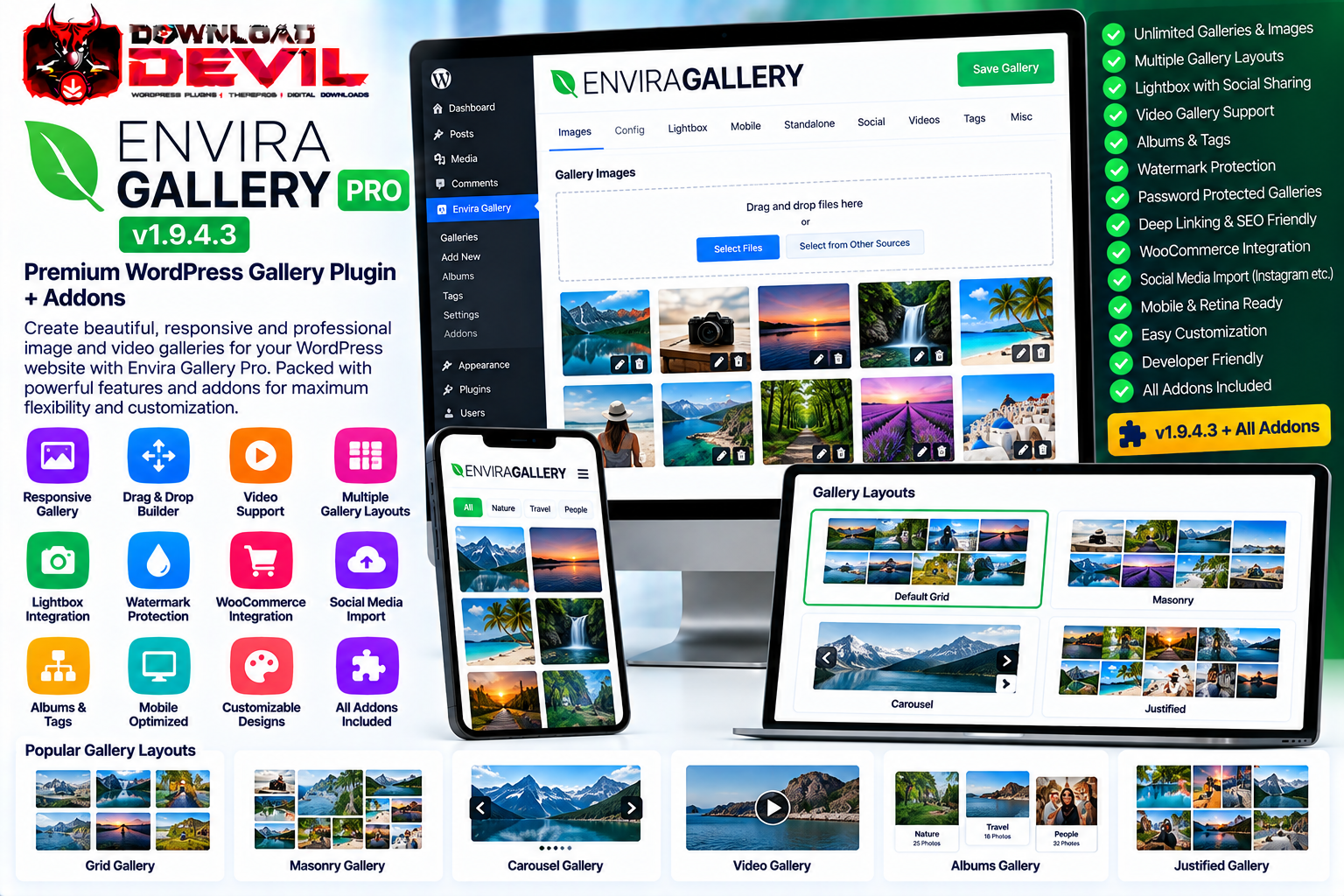 Envira Gallery Pro v1.9.4.3