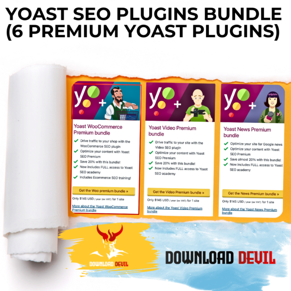 Yoast SEO Plugins Bundle (6 Premium Yoast Plugins)