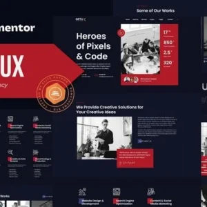 Getux – Modern Digital Agency Elementor Template Kit