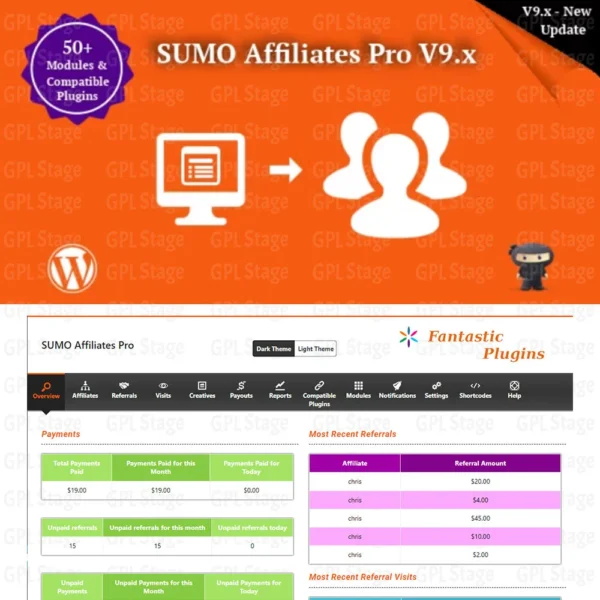 SUMO Affiliates Pro v9.8.0 – WordPress Affiliate Plugin by Download Devil