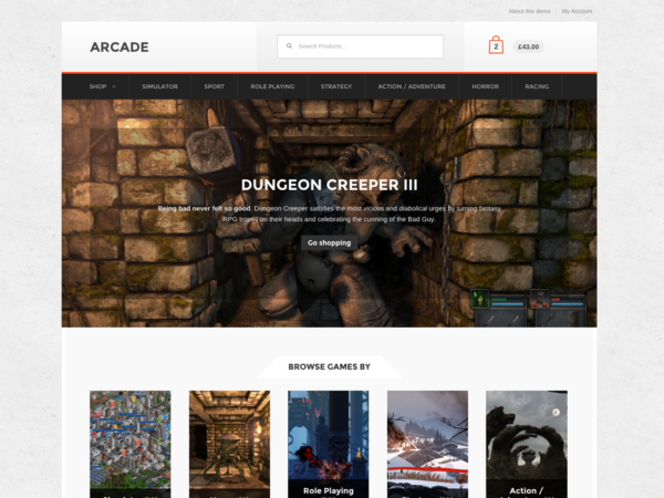 Arcade Storefront WordPress Theme v2.1.10 Download Devil