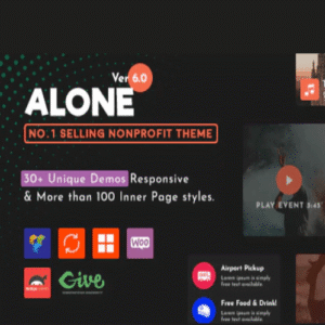 Alone v7.6.4 – Charity Multipurpose Non-profit WordPress Theme Download Devil