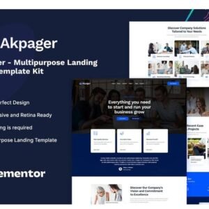 Akpager – Multipurpose Landing Page Template Kit