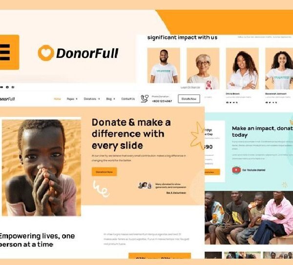 DonorFull – Charity & Donation Elementor Pro Template Kit