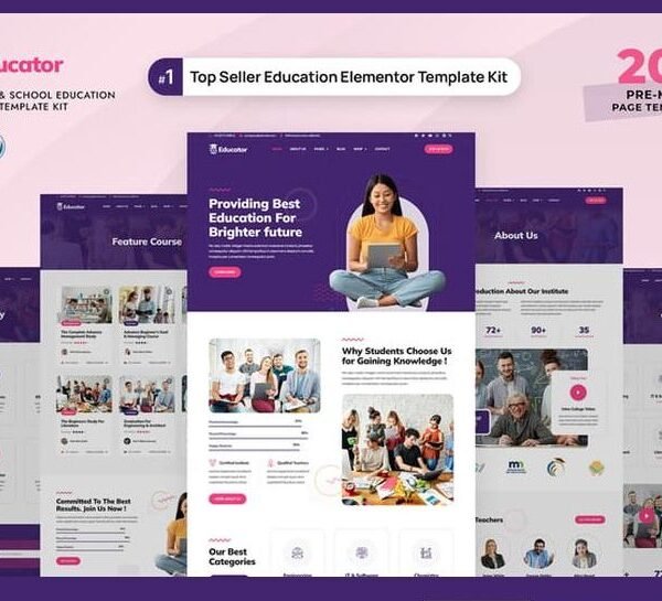 Educator – University & School Education Elementor Template Kit