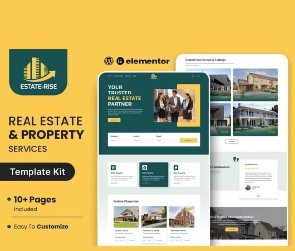 Estate Rise – Real Estate Elementor Template Kit