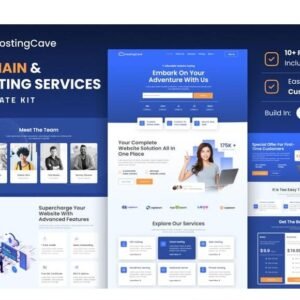 Hostingcave – Web Hosting Services Elementor Template Kit