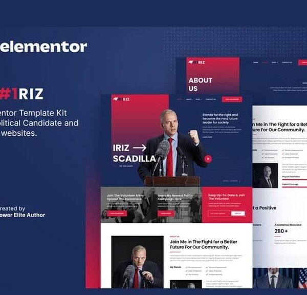 Iriz – Political Candidate & Party Elementor Template Kit