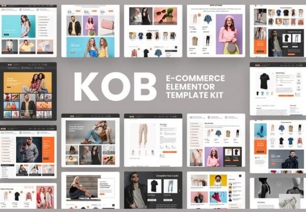 Kob E-Commerce Elementor Pro Template Kit