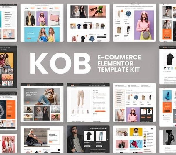 Kob E-Commerce Elementor Pro Template Kit