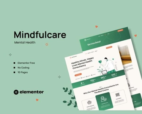 Mindfulcare – Mental Health Consultant Template Kits