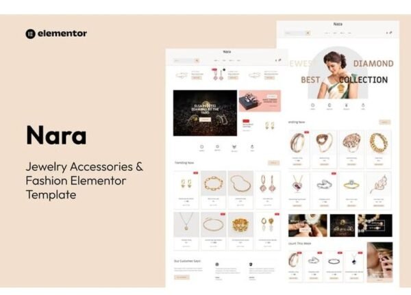 Nara – Jewelry Accessories Store Template Kit