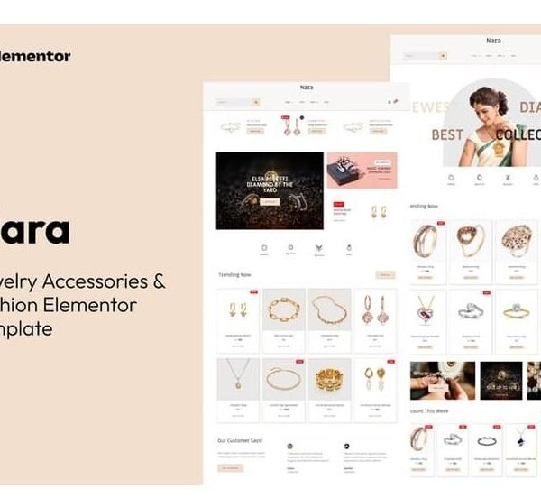 Nara – Jewelry Accessories Store Template Kit