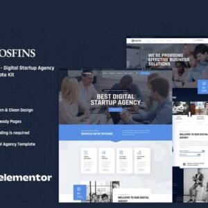 Osfins – Digital Startup Agency Elementor Template Kit