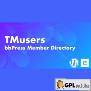 TMusers v1.1 – bbPress Forum Member Directory For Elementor - GPL Adda