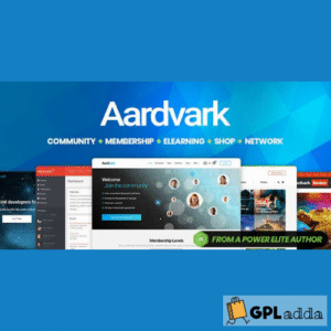 Aardvark v4.46 - BuddyPress, Membership & Community Theme - GPL Adda