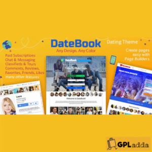 DateBook v4.8.5 - Dating WordPress Theme - GPL Adda