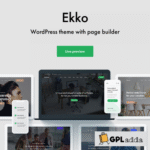 Ekko v4.6 - Multi-Purpose WordPress Theme with Page Builder - GPL Adda