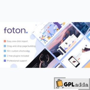 Foton v2.4 - Software and App Landing Page Theme - GPL Adda