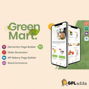 Greenmart v4.2.3 - Organic & Food Woocommerce Wordpress Theme - GPL Adda