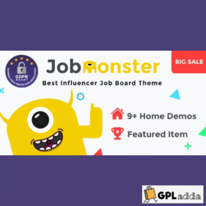 Jobmonster v4.7.6 - Job Board WordPress Theme - GPL Adda