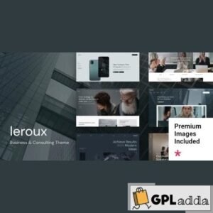 Leroux v1.0.2 – Business Consulting WordPress Theme - GPL Adda