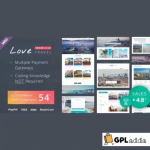 Love Travel v5.6 - Creative Travel Agency WordPress - GPL Adda