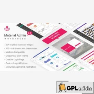 Material v8.7 - White Label WordPress Admin Theme - GPL Adda
