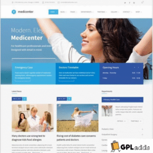 MediCenter v14.0 - Health Medical Clinic WordPress Theme - GPL Adda