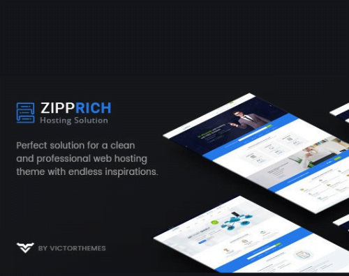 Zipprich v1.9 - Web Hosting & WHMCS WordPress Theme - GPL Adda