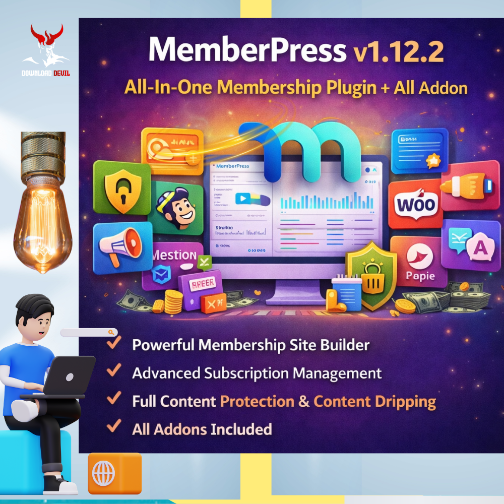 MemberPress v1.12.2 – All-In-One Membership Plugin + All Addon
